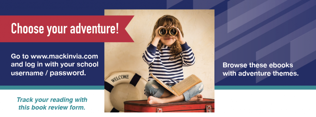 Young girl reading book and using binoculars