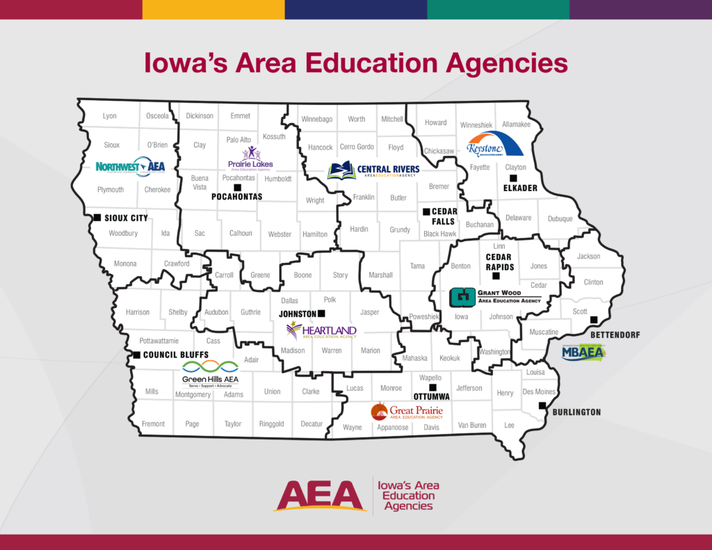 Iowa's Area Education Agencies Map