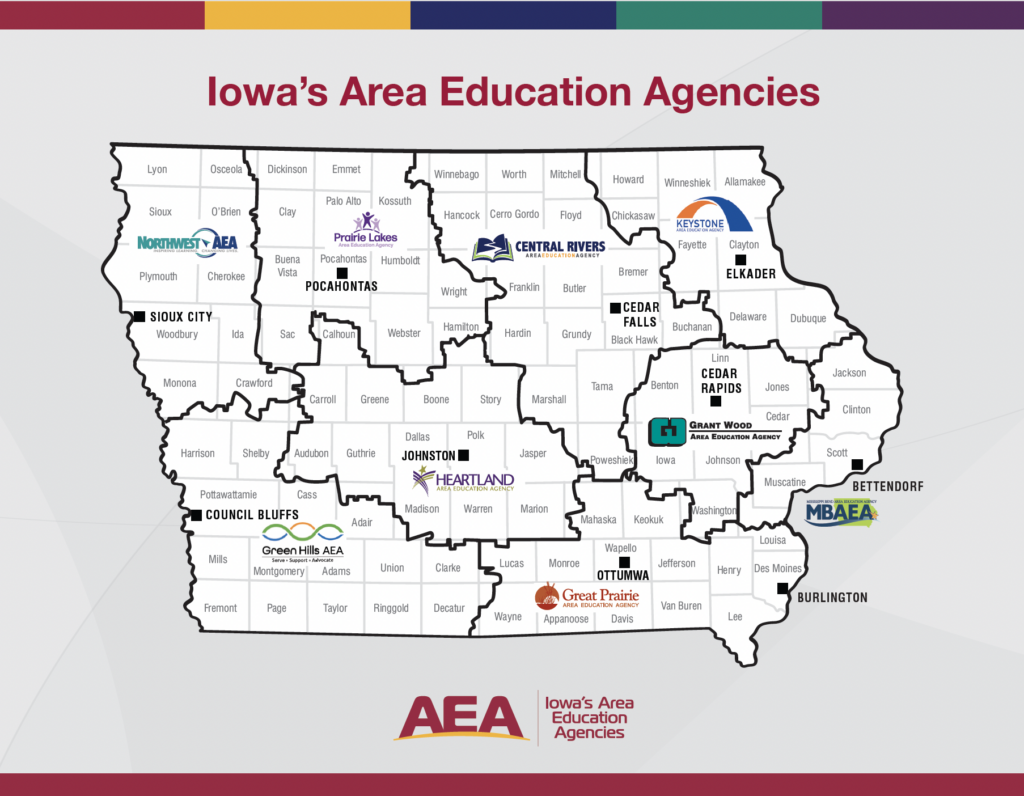 Iowa's Area Education Agencies Map