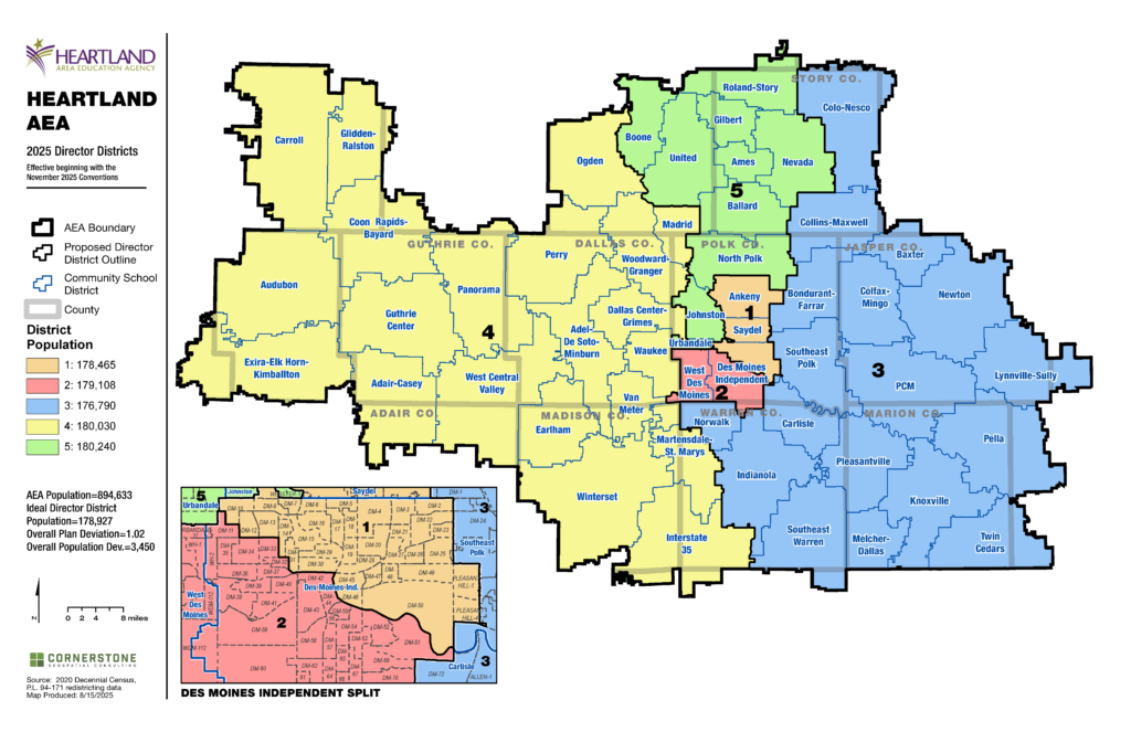 Redistricted Board Map 2025